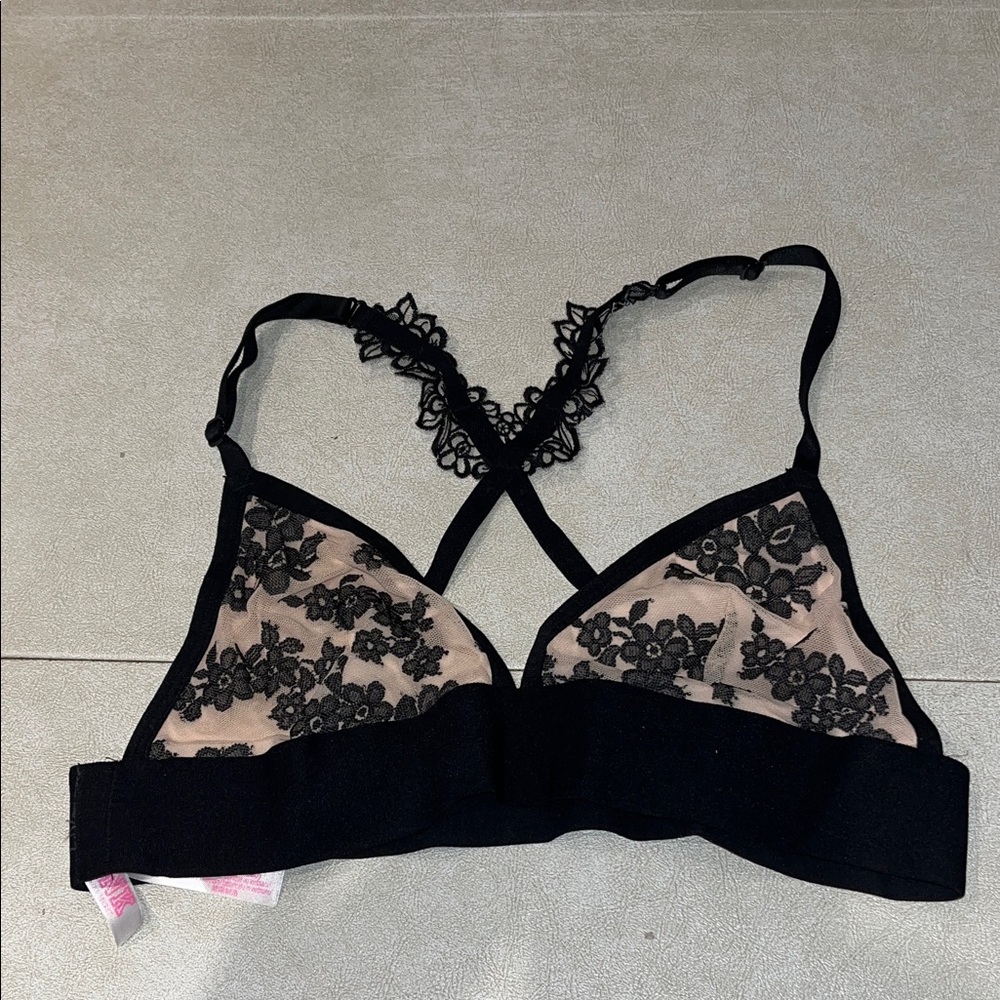 Victoria’s Secret Pink Floral Lace Bralette